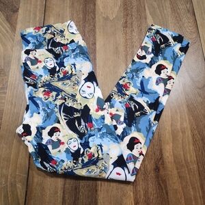 LuLaRoe Disney Princess OS Legging Snow White Evil Queen Tween Youth